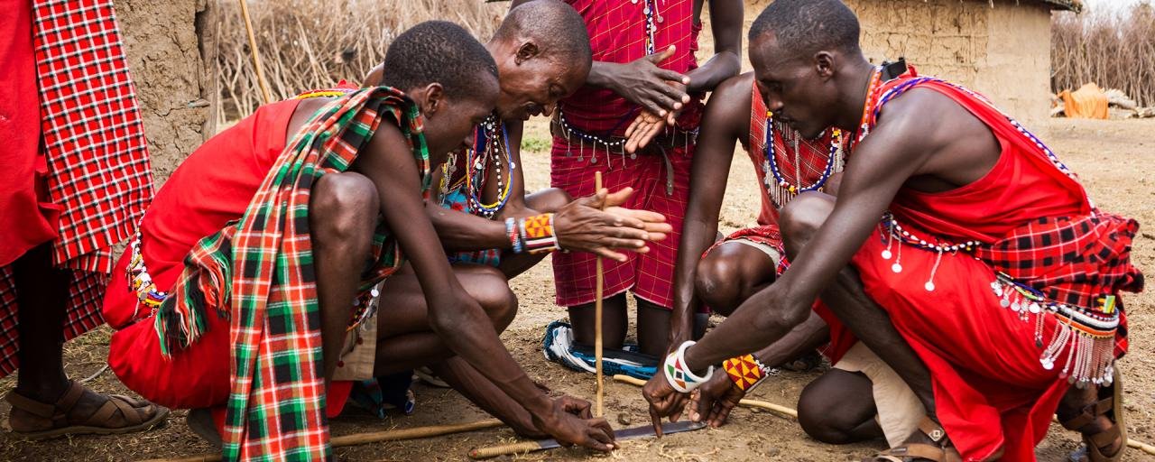 Maasai people of Kenya.